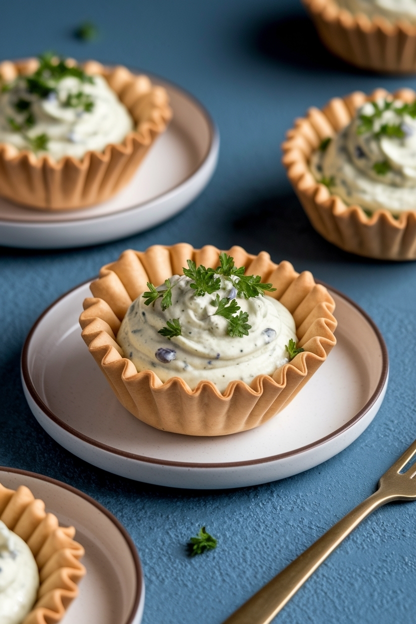 french onion dip phyllo cups recipe