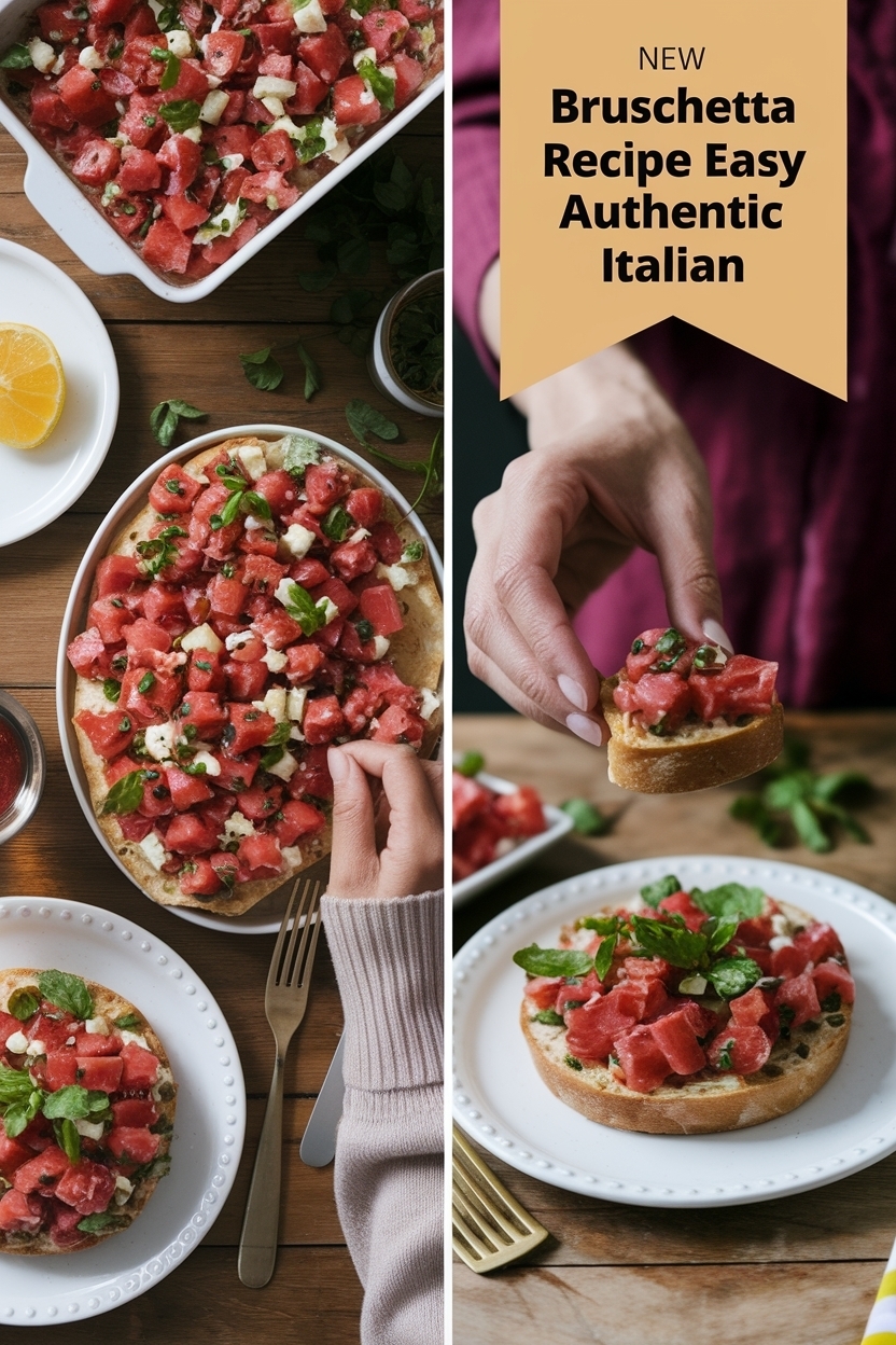 bruschetta recipe easy authentic italian