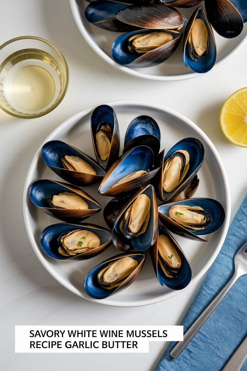 white wine mussels recipe garlic butter