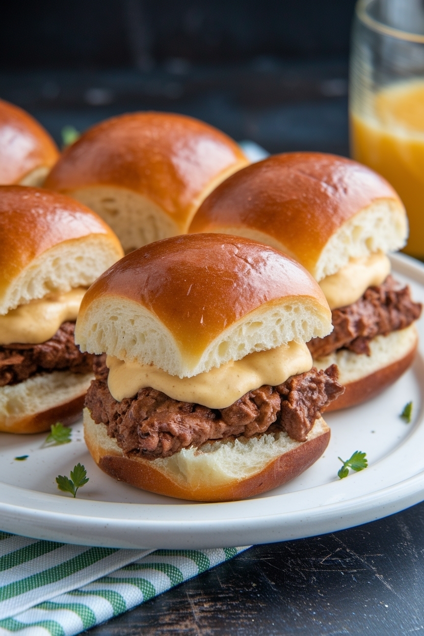 philly cheesesteak sliders hawaiian rolls