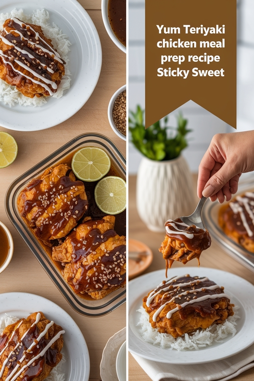 teriyaki chicken meal prep recipe sticky sweet