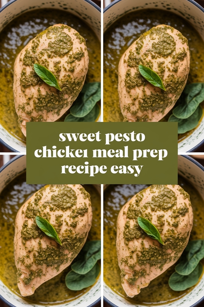 pesto chicken meal prep recipe easy