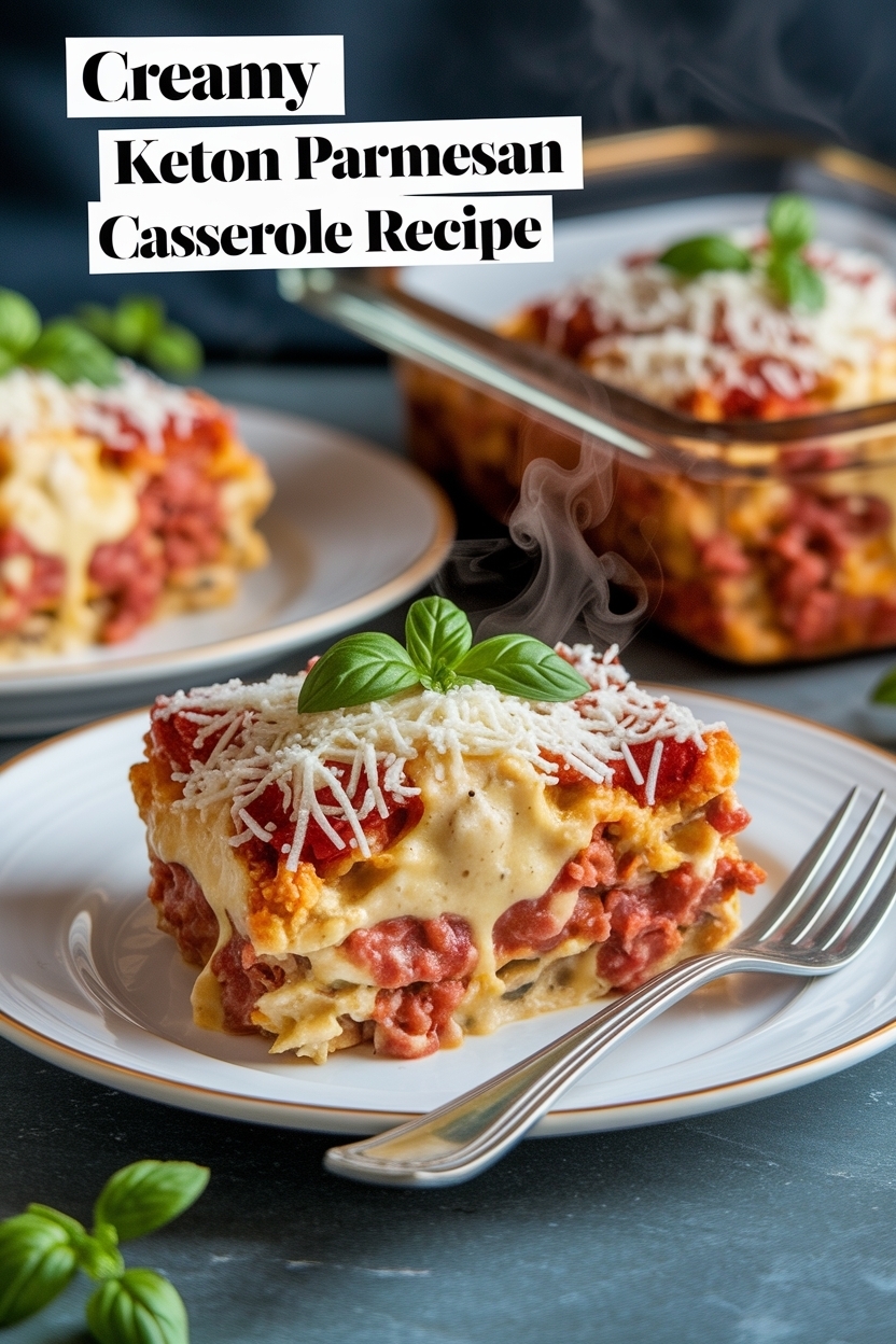 keto chicken parmesan casserole recipe