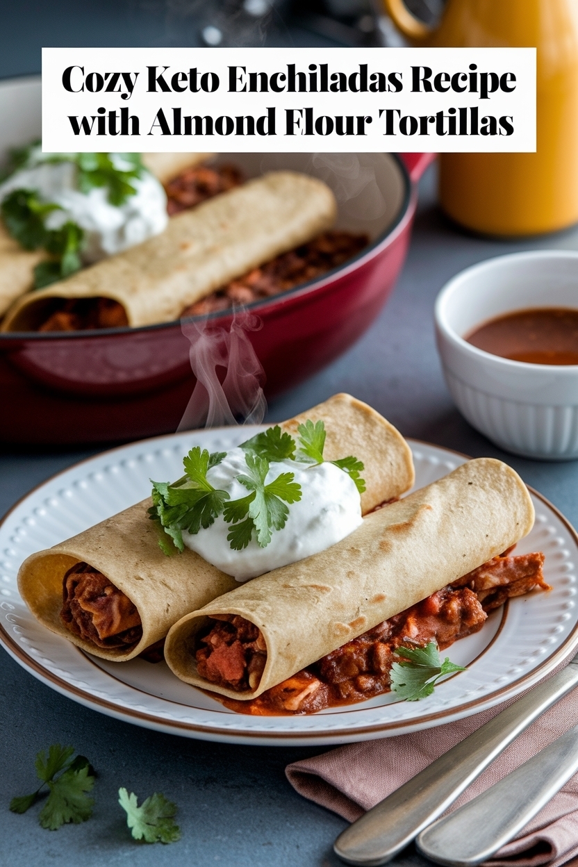 keto enchiladas recipe with almond flour tortillas