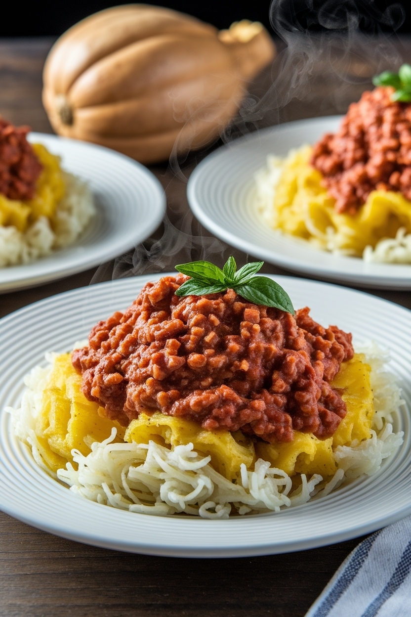 spaghetti squash recipe low carb with meat sauce