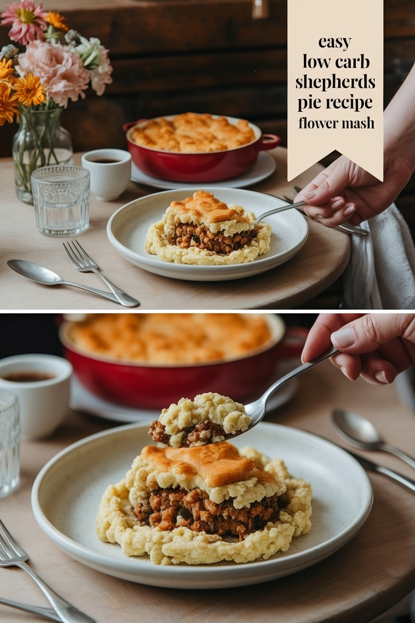 low carb shepherds pie recipe cauliflower mash