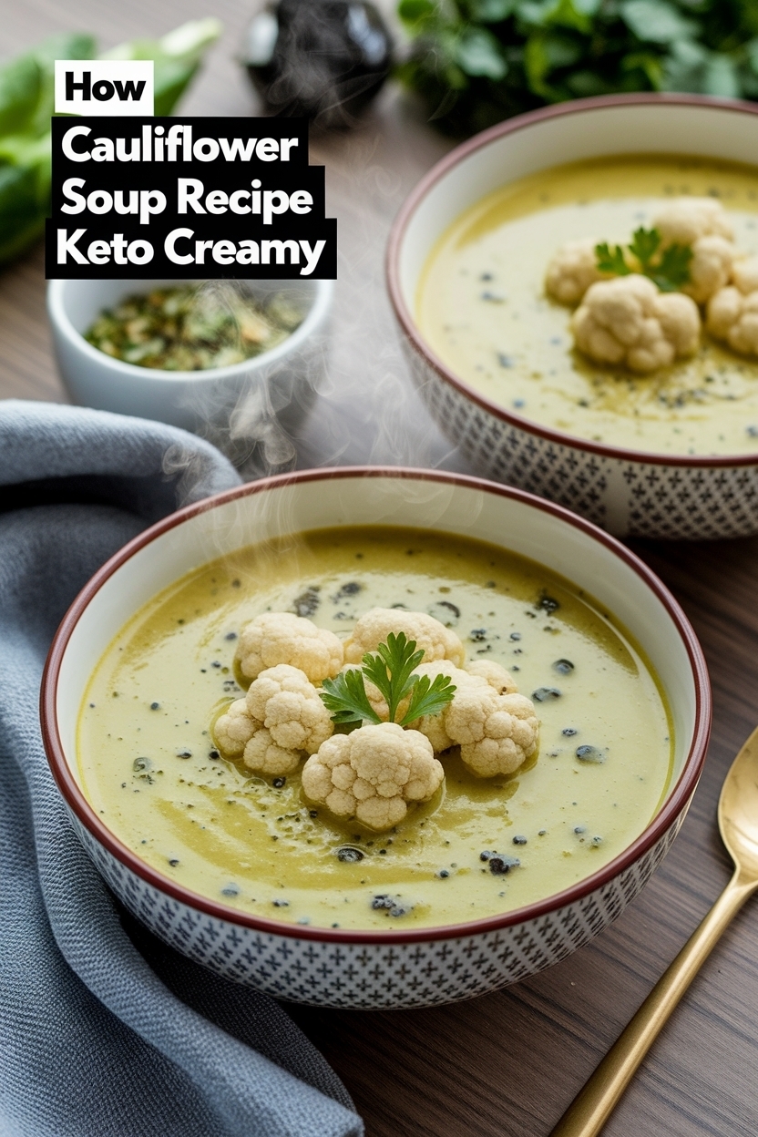 cauliflower soup recipe keto creamy