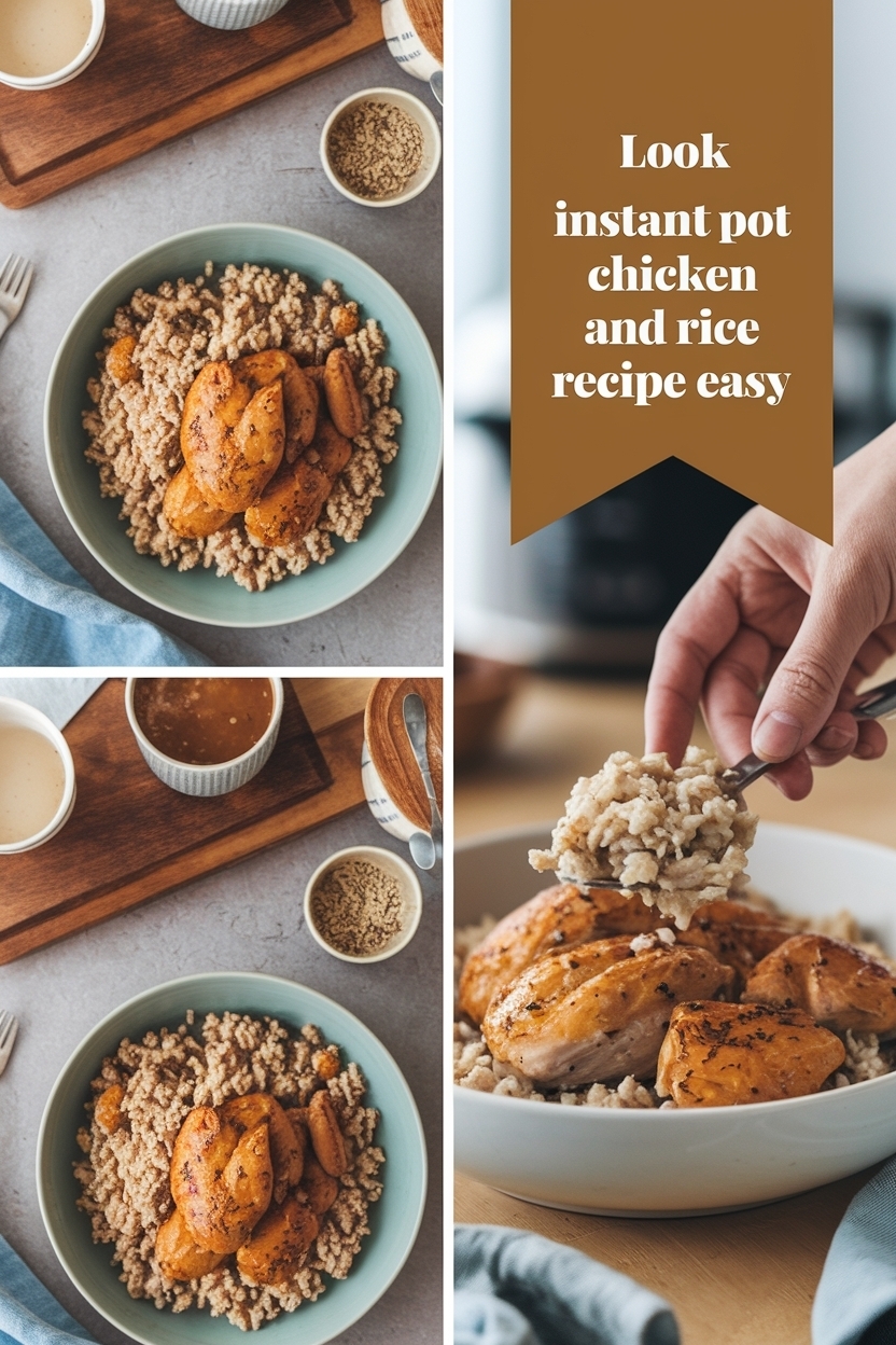 instant pot chicken and rice recipe easy