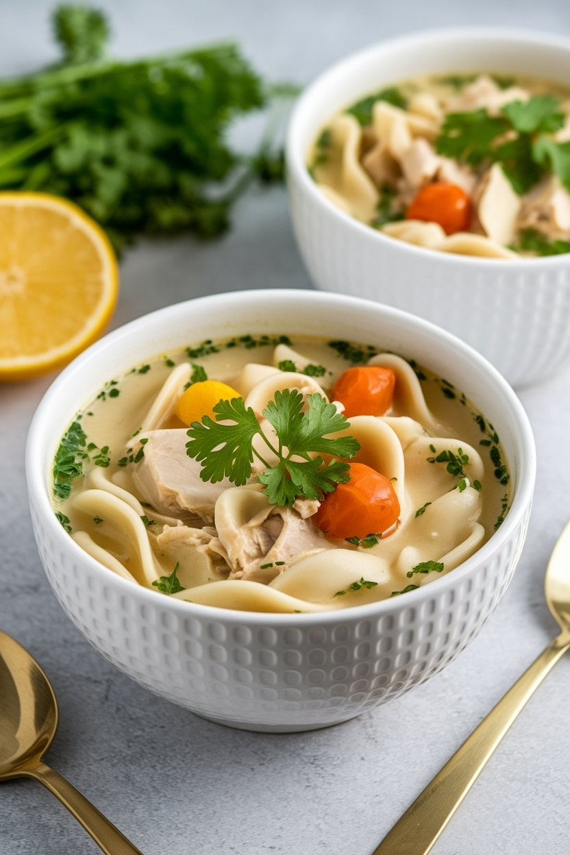 instant pot chicken noodle soup recipe from scratch