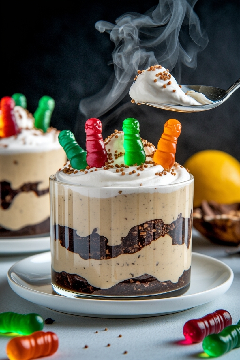 dirt pudding recipe easy with gummy worms