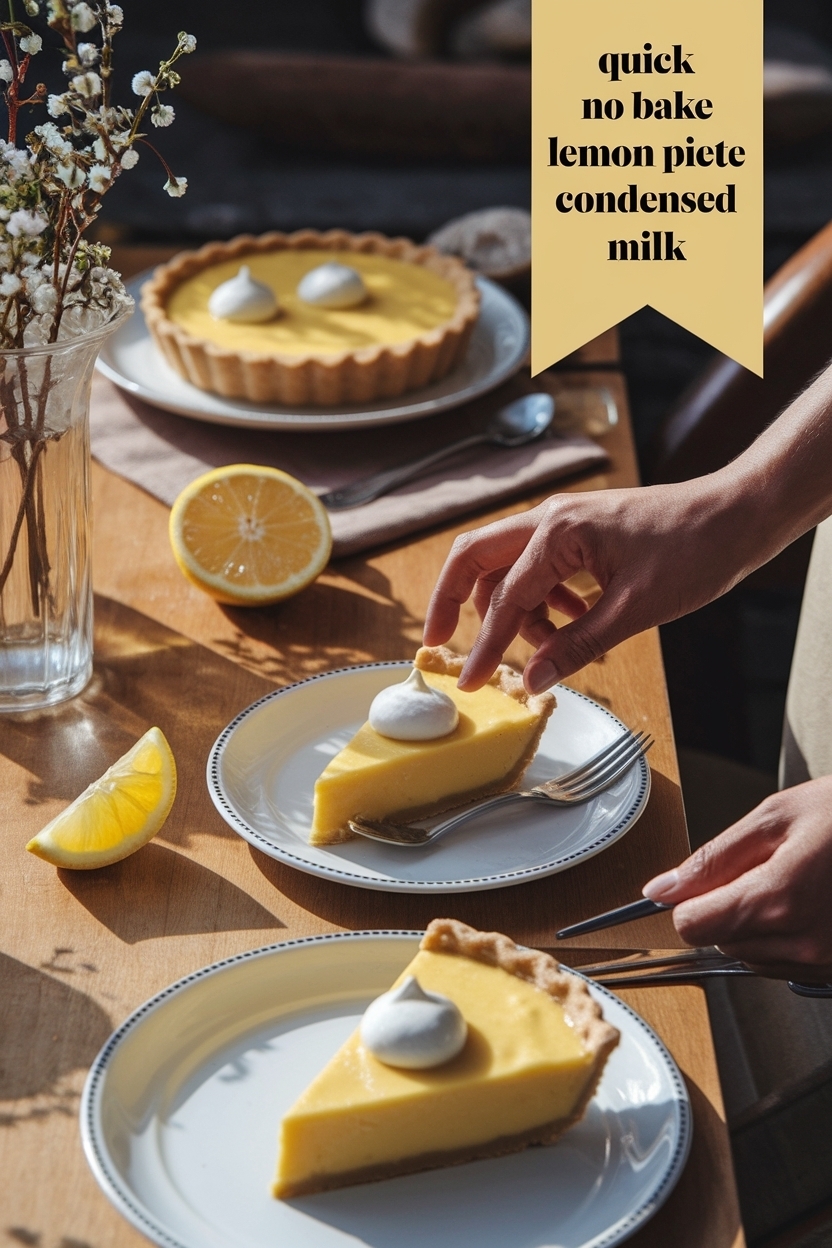 no bake lemon pie recipe condensed milk
