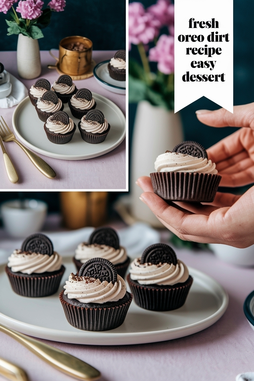oreo dirt cups recipe easy dessert