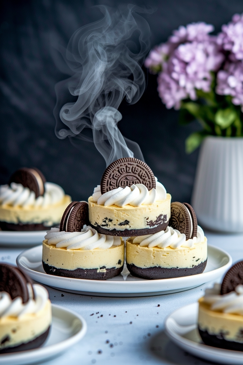 no bake cheesecake bites recipe oreo crust