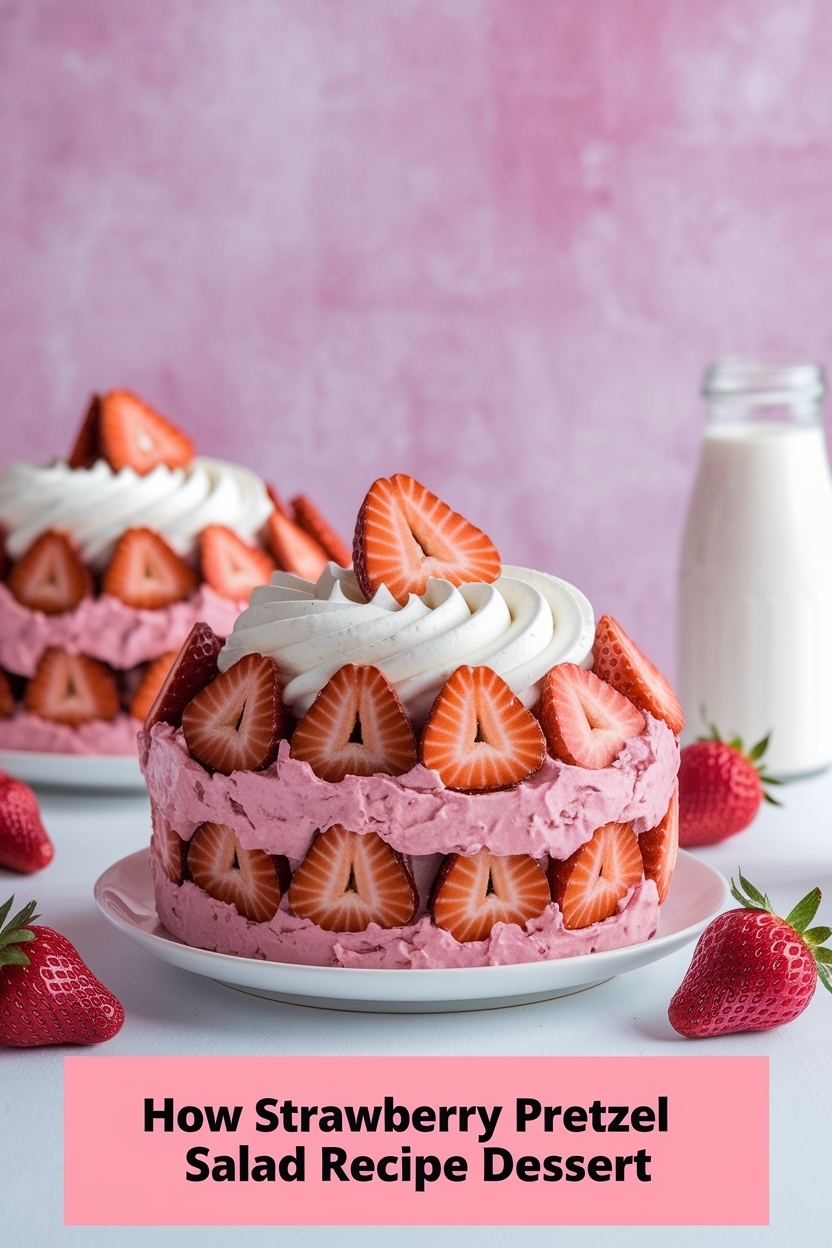 strawberry pretzel salad recipe dessert