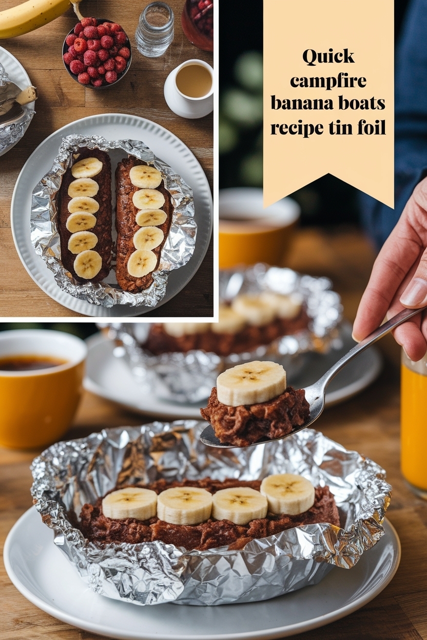 campfire banana boats recipe tin foil