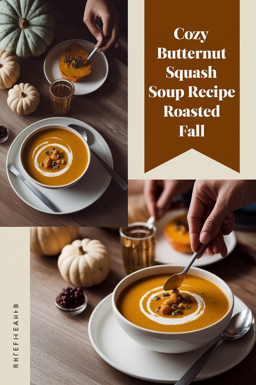 butternut squash soup recipe roasted fall