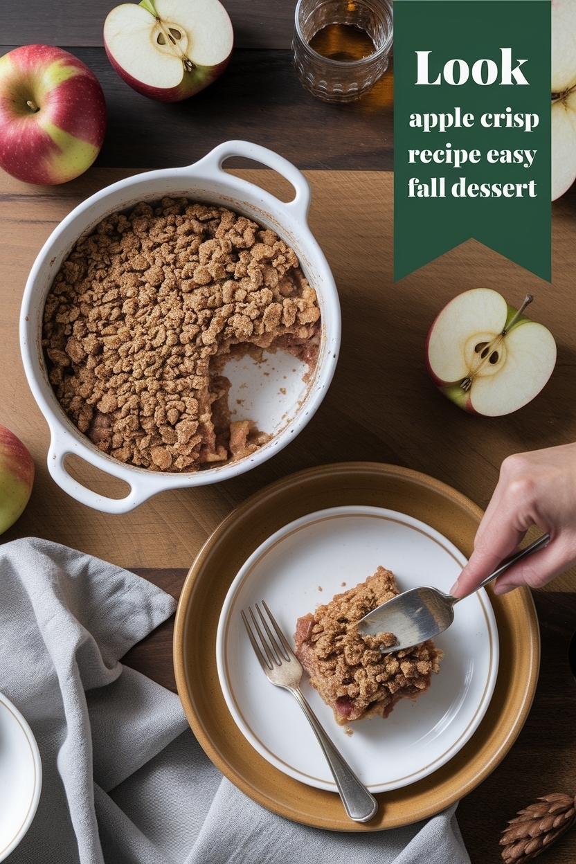 apple crisp recipe easy fall dessert
