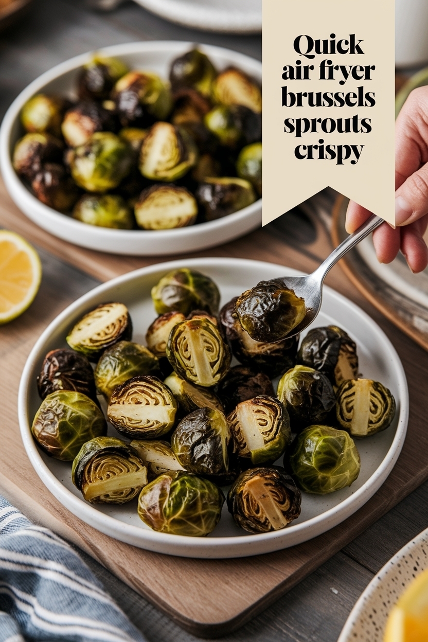 air fryer brussels sprouts recipe crispy