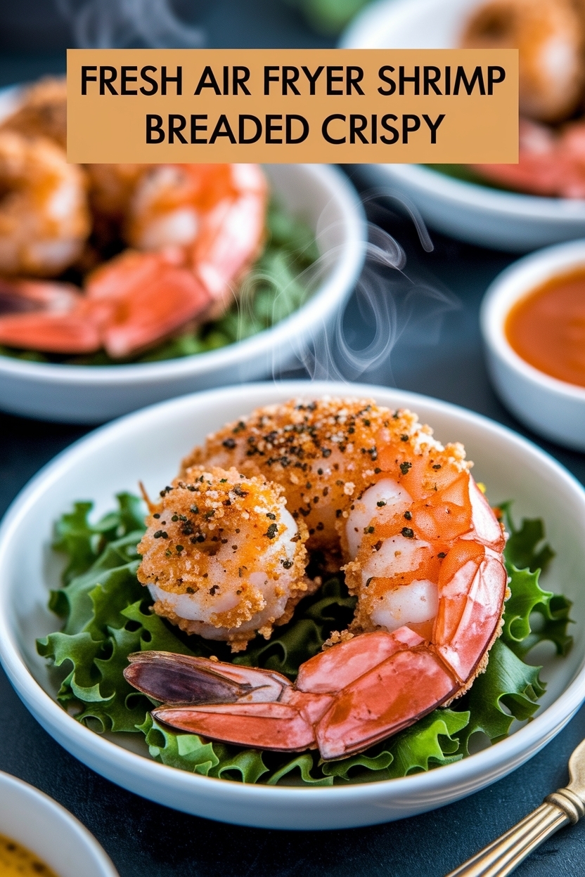 air fryer shrimp recipe breaded crispy