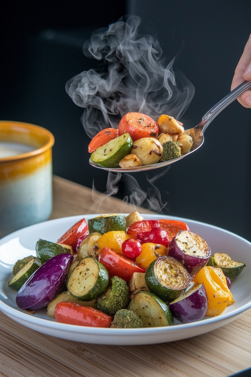 air fryer roasted vegetables recipe easy