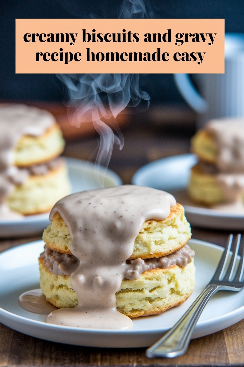 biscuits and gravy recipe homemade easy