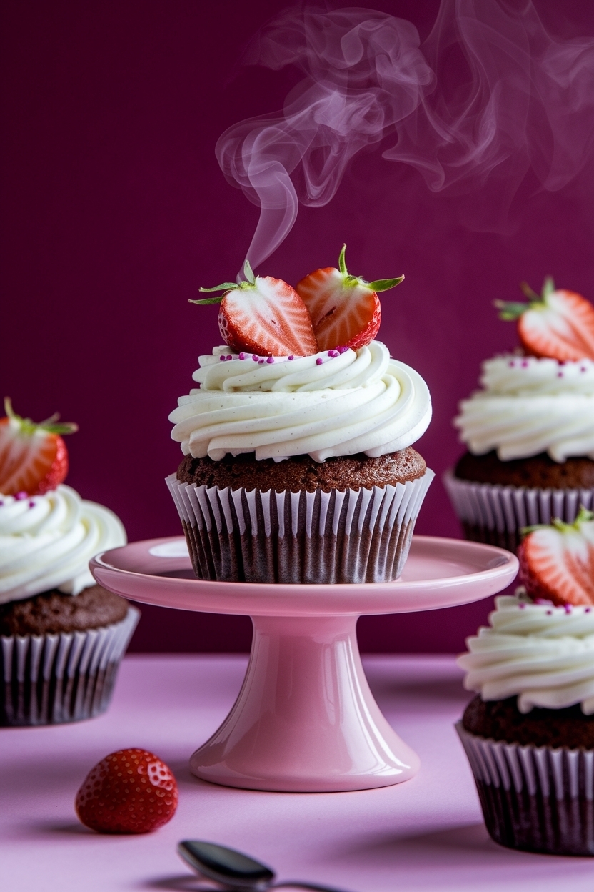 strawberry shortcake cupcakes valentine