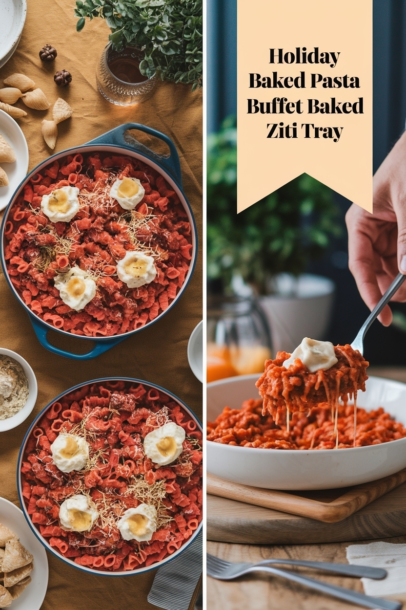 baked pasta buffet baked ziti tray