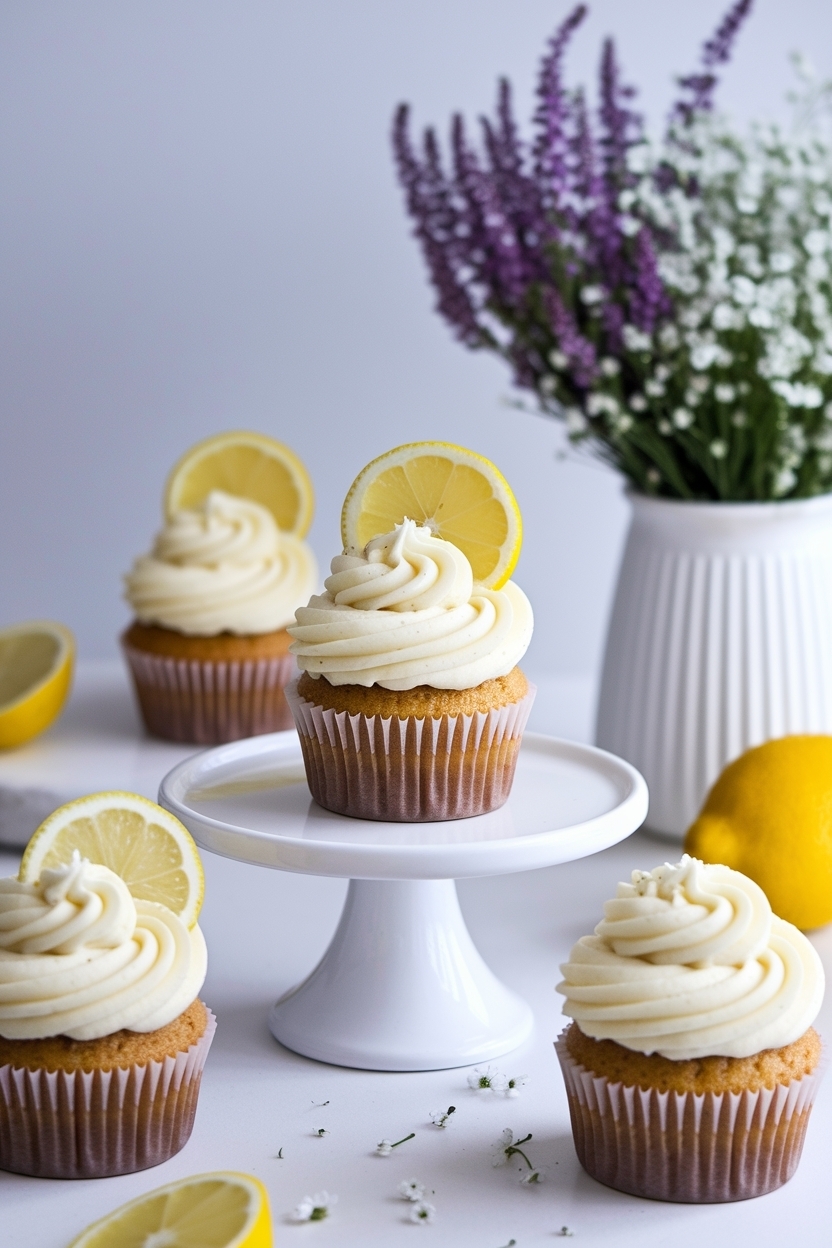 lemon elderflower cupcakes baby in bloom