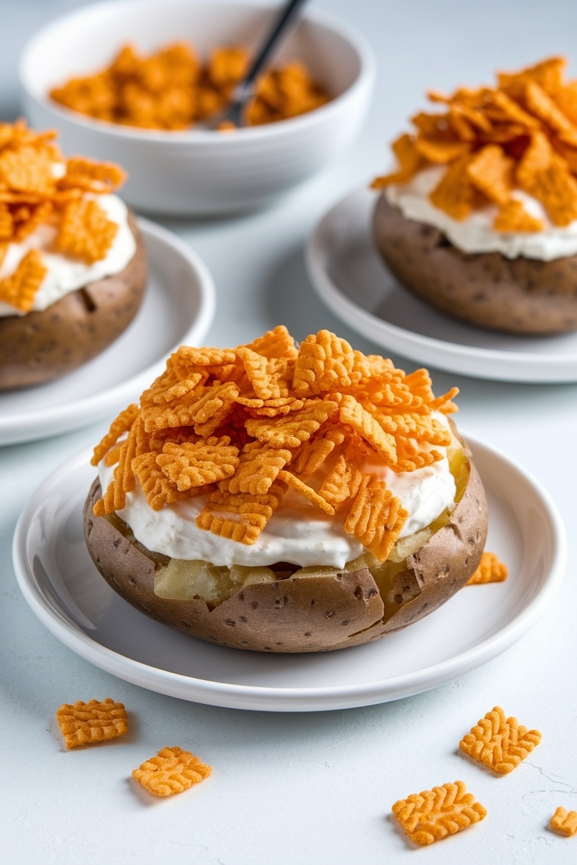 funeral potatoes with hashbrowns cornflakes topping