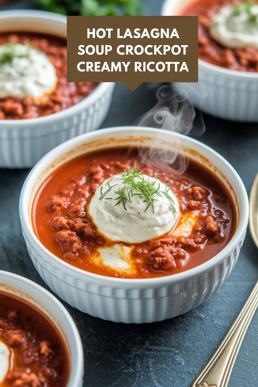 lasagna soup crockpot creamy ricotta