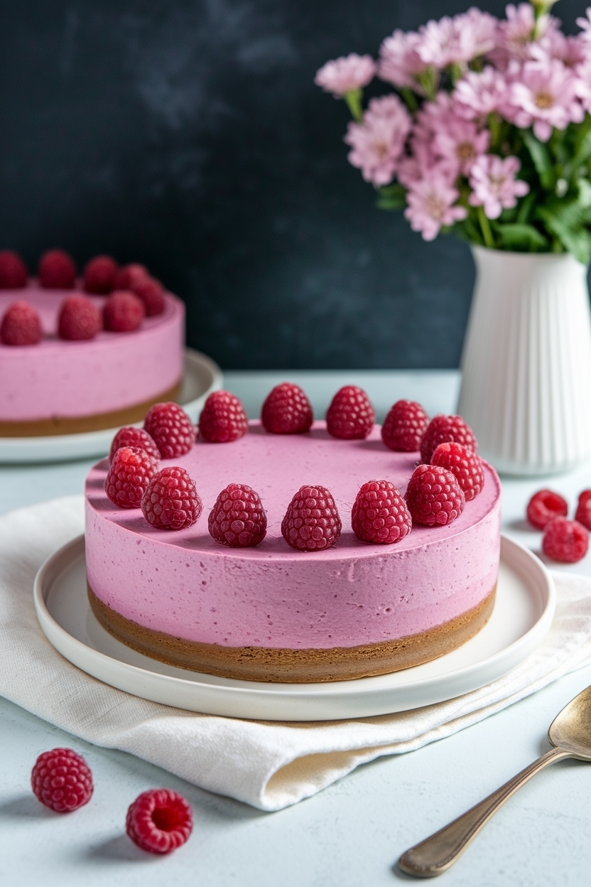 no bake raspberry cheesecake recipe