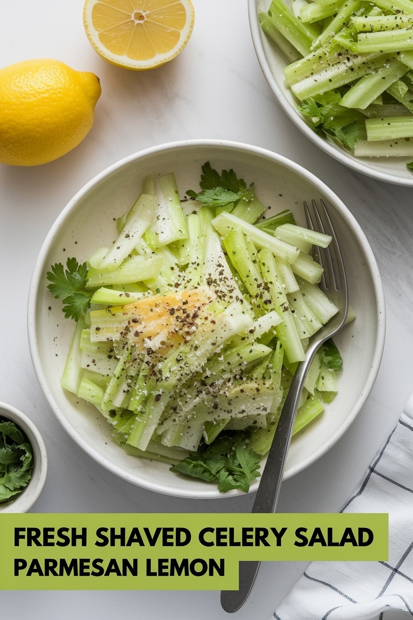shaved celery salad parmesan lemon