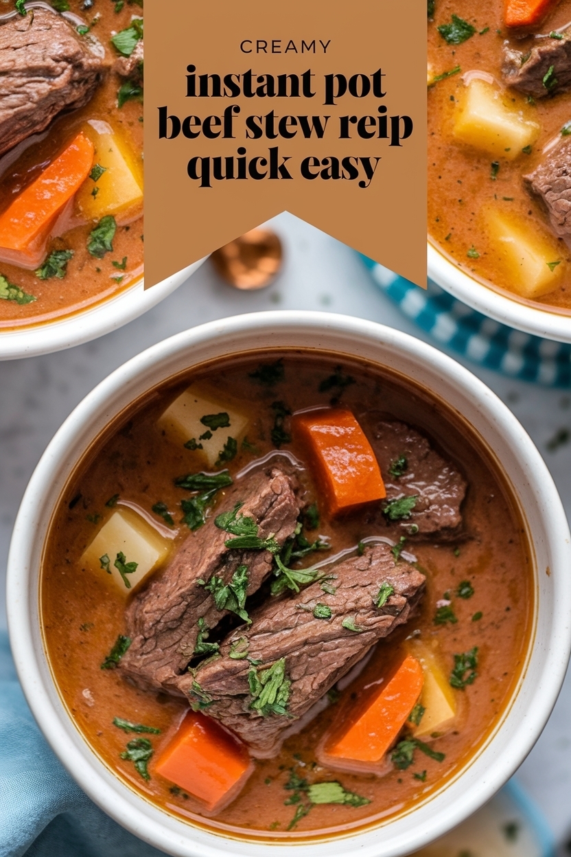 instant pot beef stew recipe quick easy