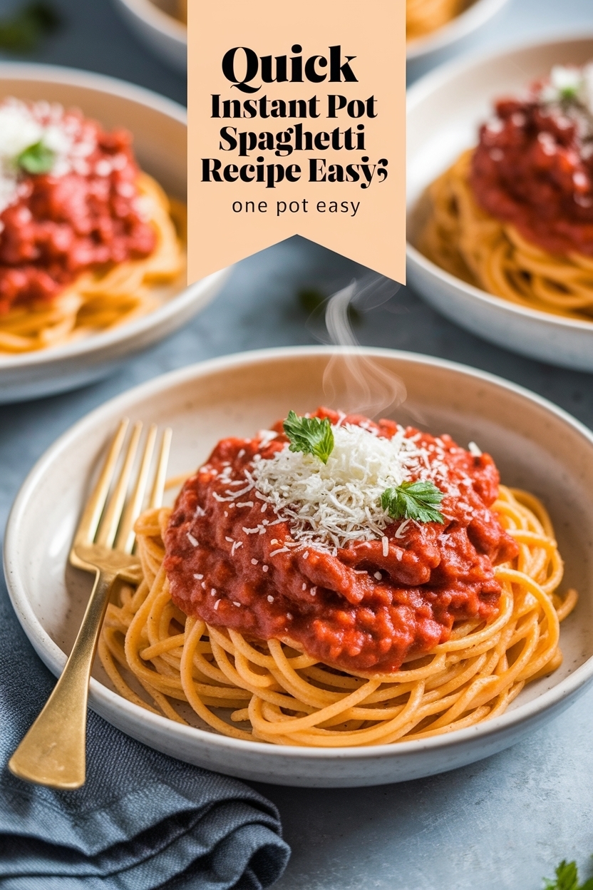 instant pot spaghetti recipe one pot easy