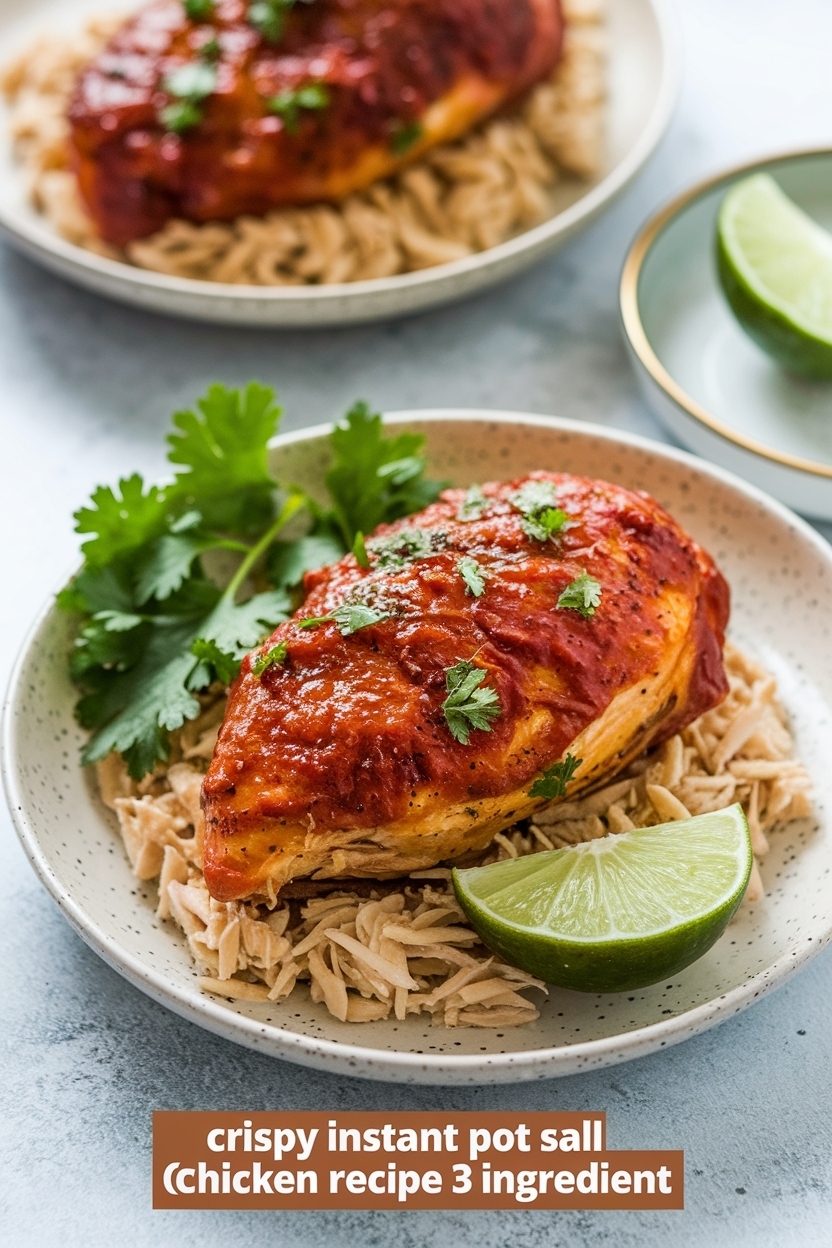 instant pot salsa chicken recipe 3 ingredient