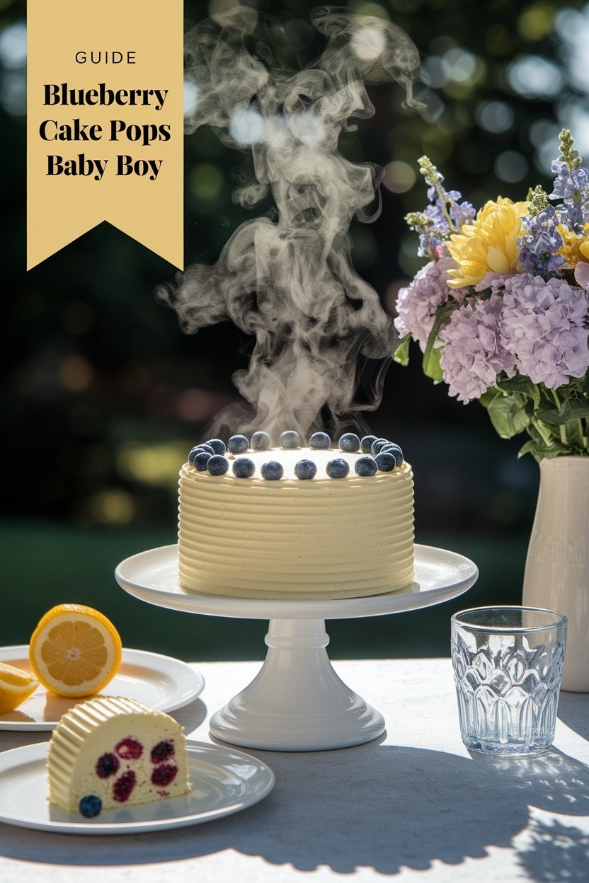 blueberry lemon cake pops baby boy