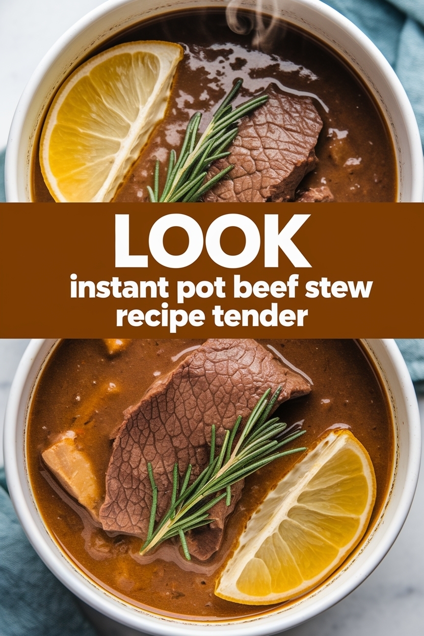instant pot beef stew recipe tender
