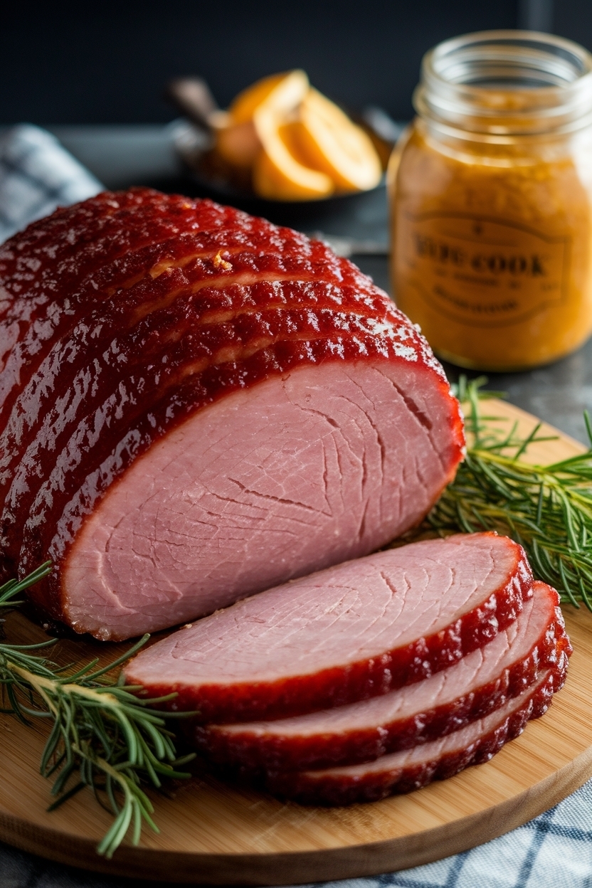 brown sugar dijon ham glaze with maple