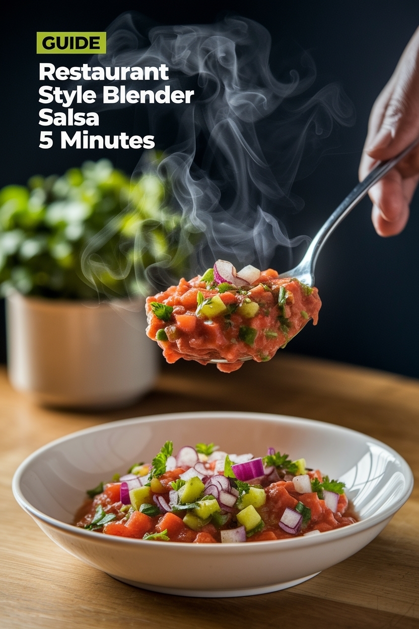 restaurant style blender salsa 5 minutes