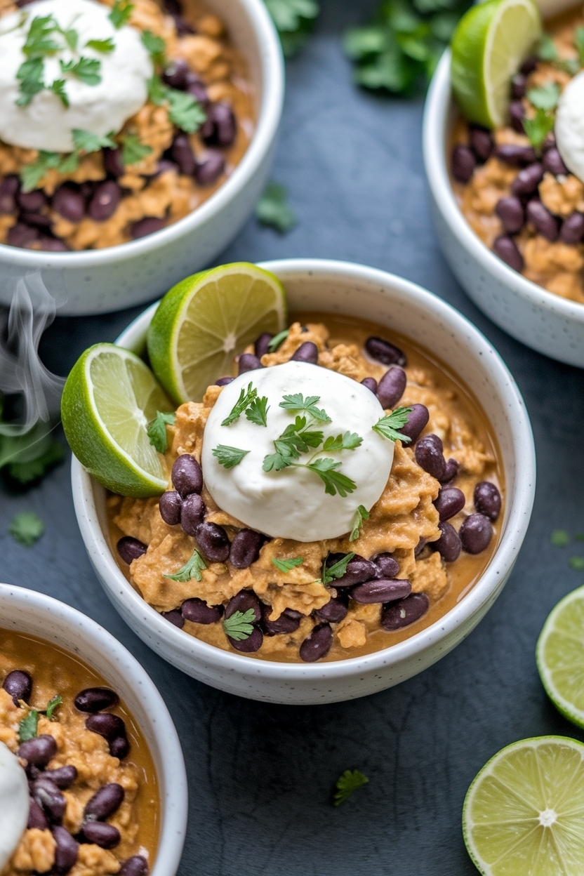 black bean burrito meal prep bowls