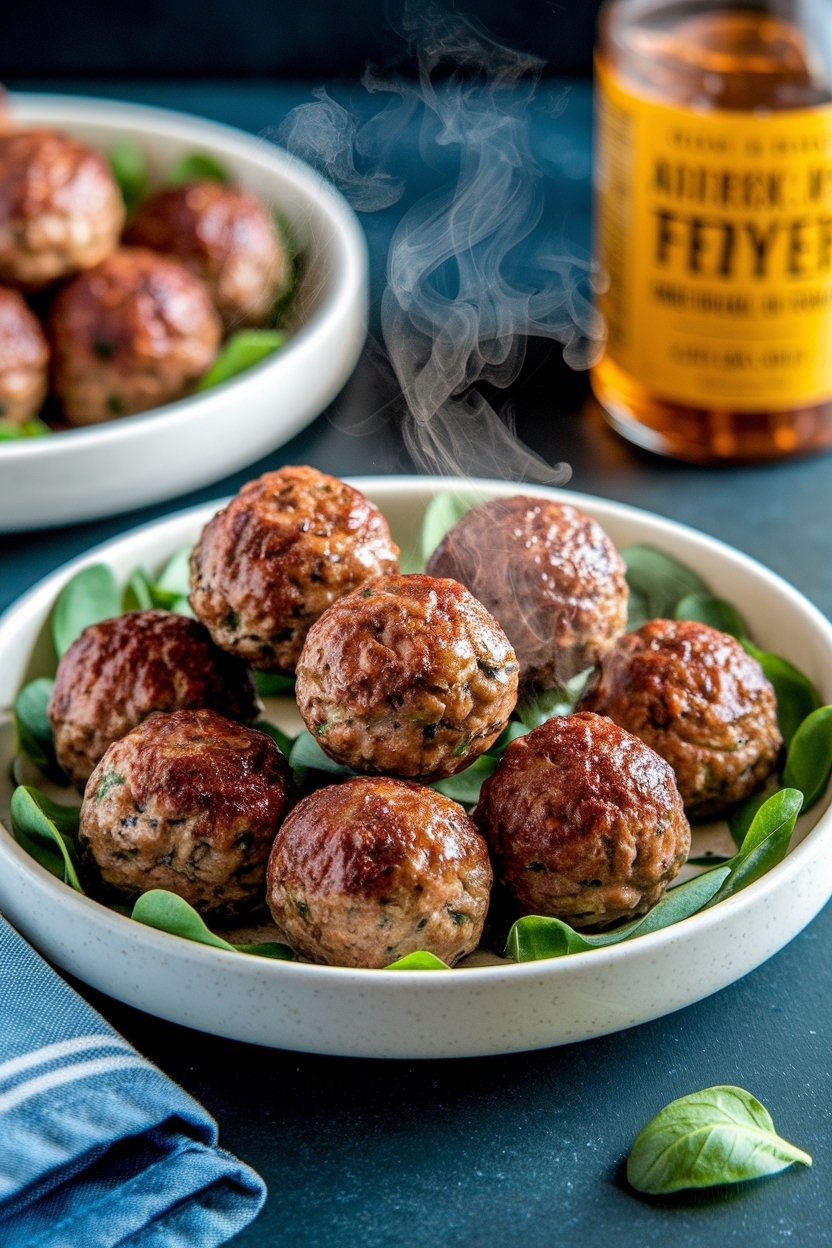 air fryer turkey meatballs recipe healthy