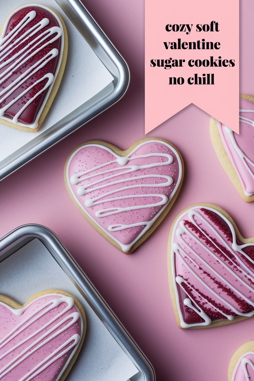 soft valentine sugar cookies no chill - Extra Photo