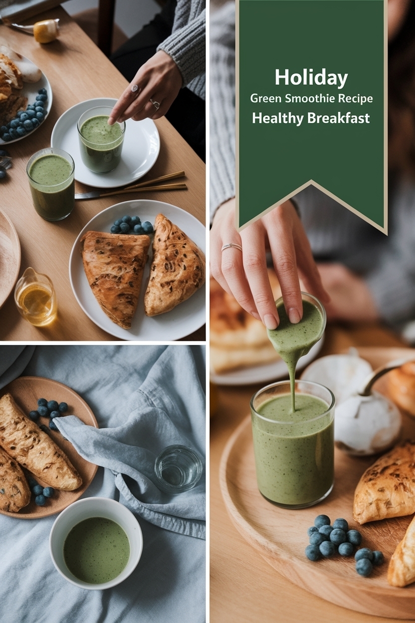 green smoothie recipe healthy breakfast - Extra Photo