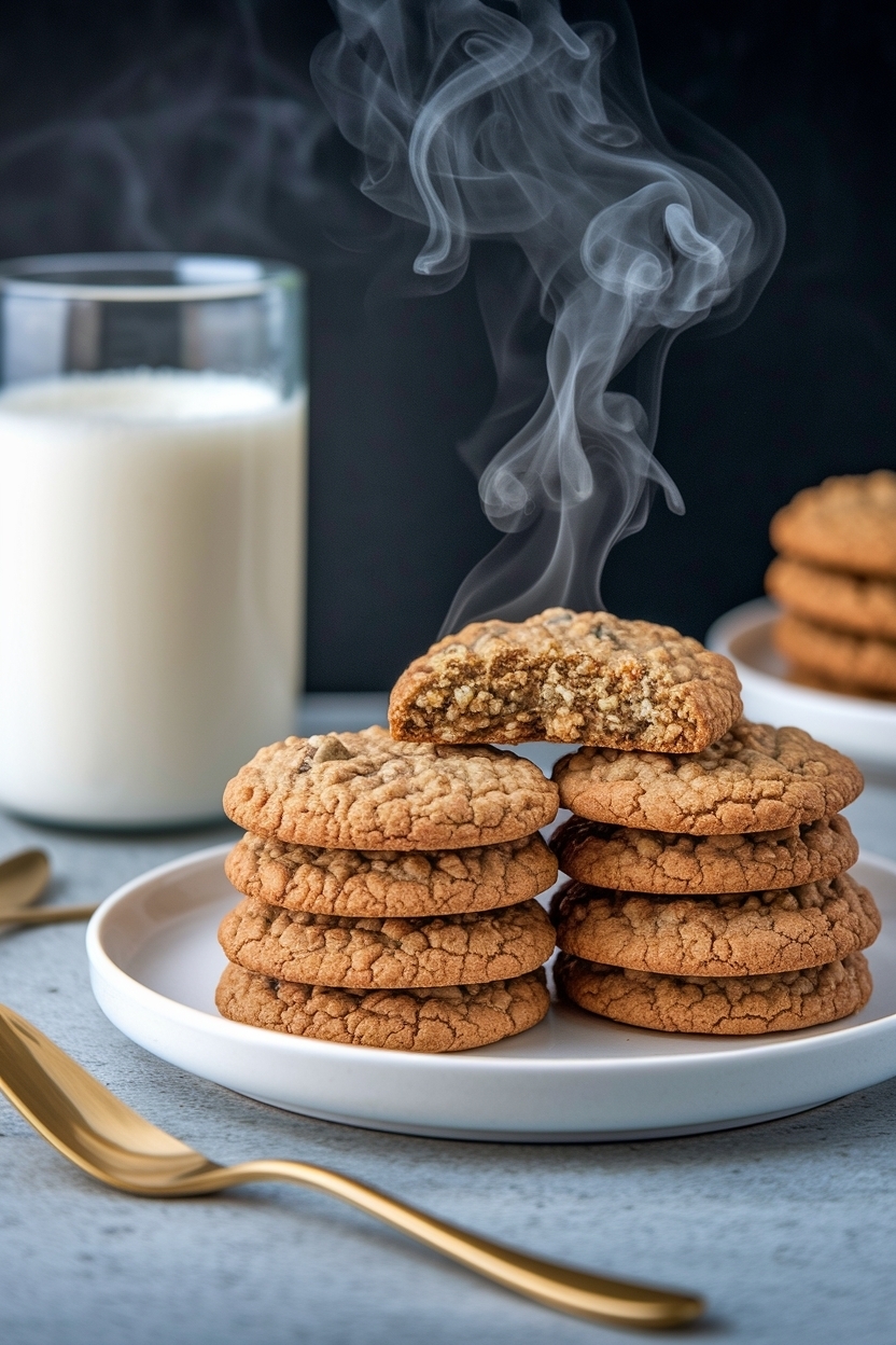 rhubarb oatmeal cookies - Extra Photo