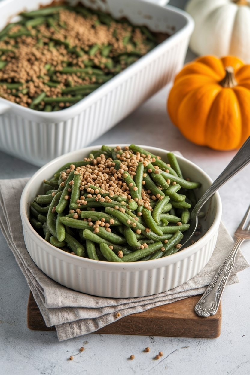 green bean casserole recipe from scratch - Extra Photo