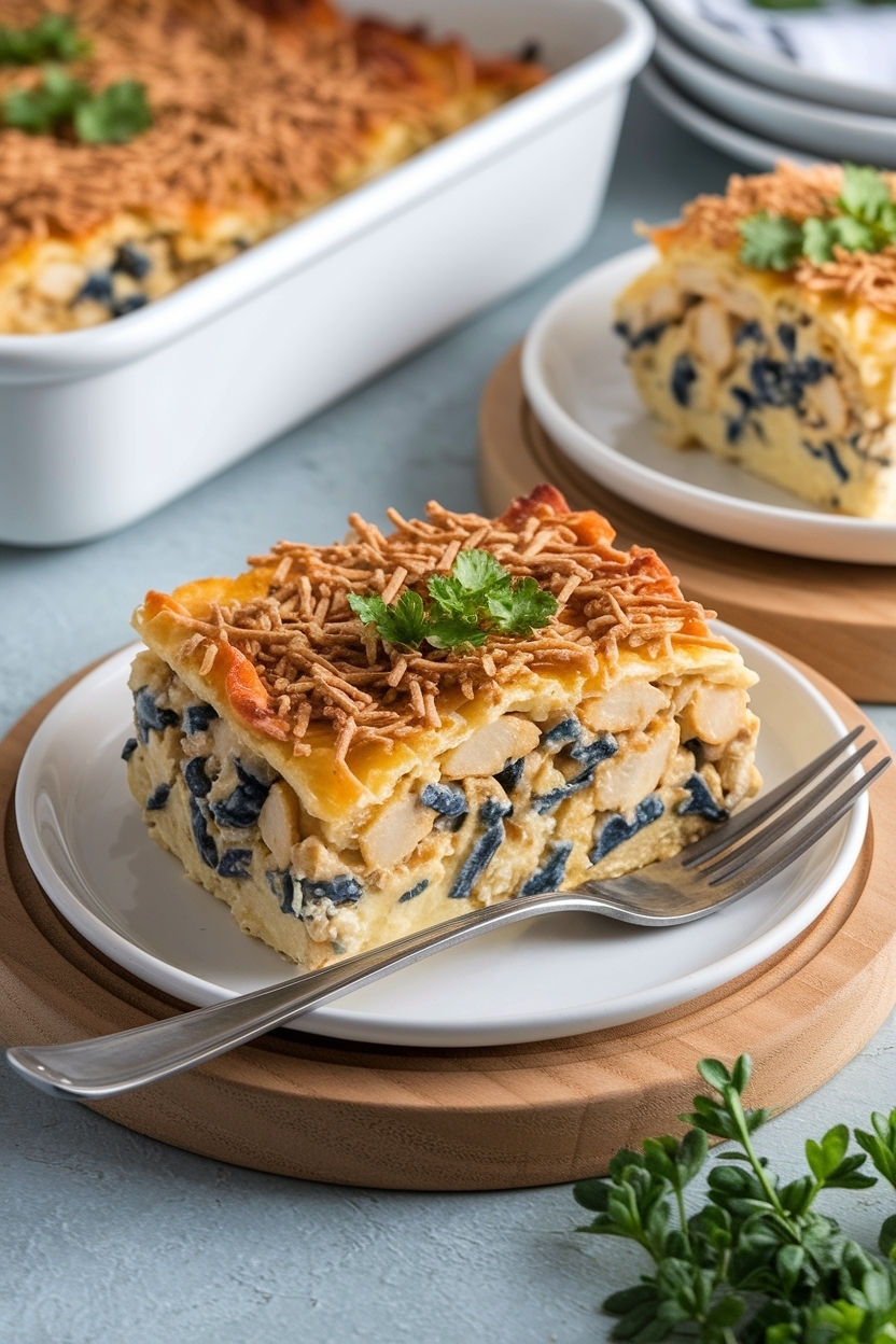 low carb chicken cordon bleu casserole