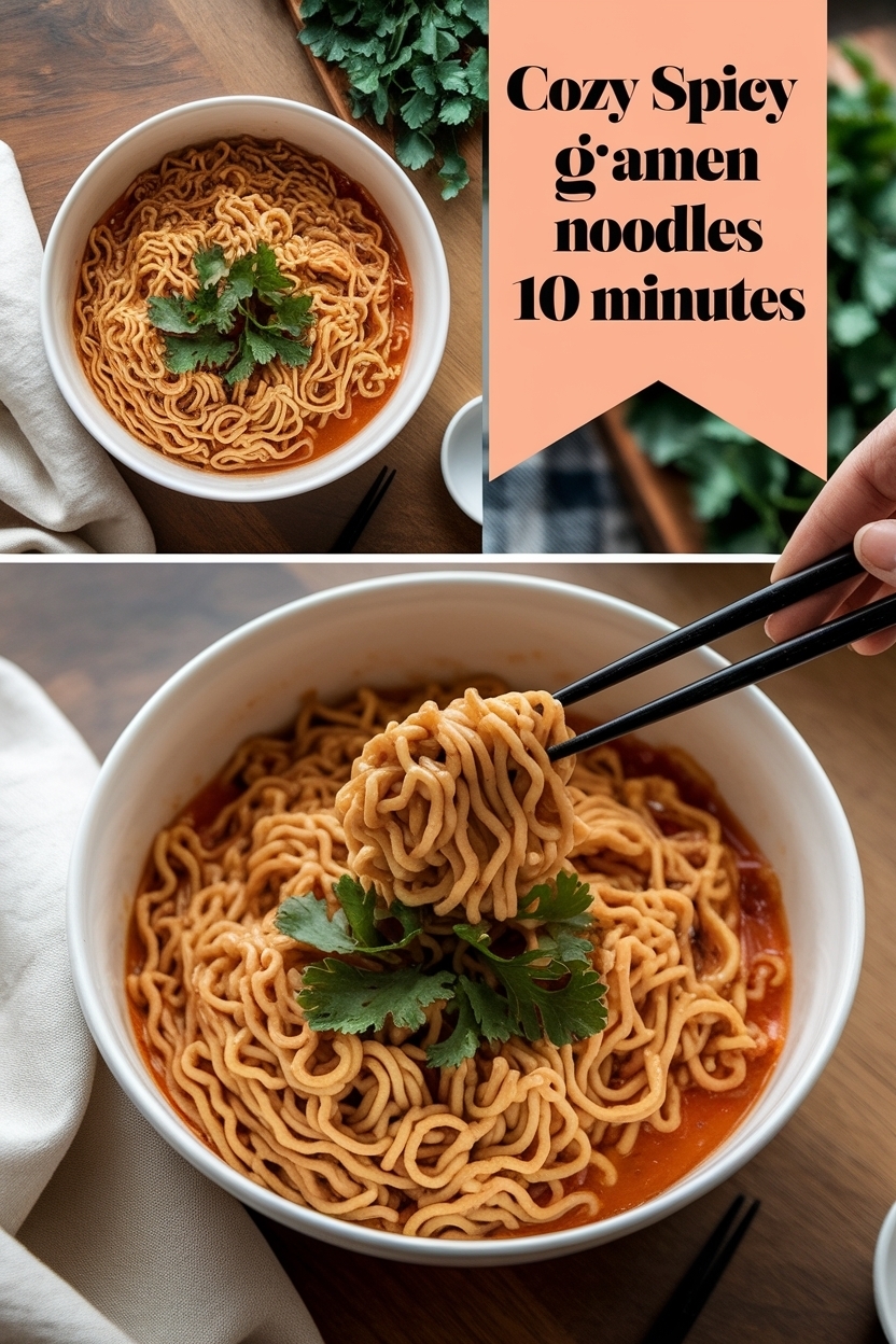 spicy garlic ramen noodles 10 minutes