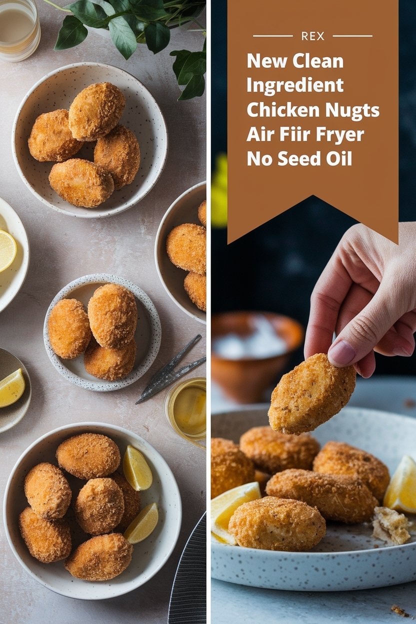 clean ingredient chicken nuggets air fryer no seed oil