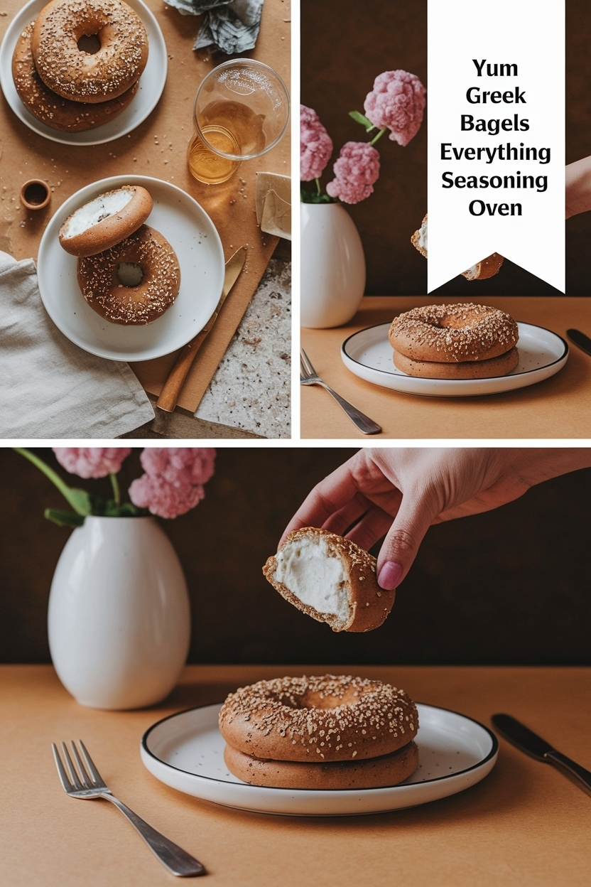 greek yogurt bagels everything seasoning oven