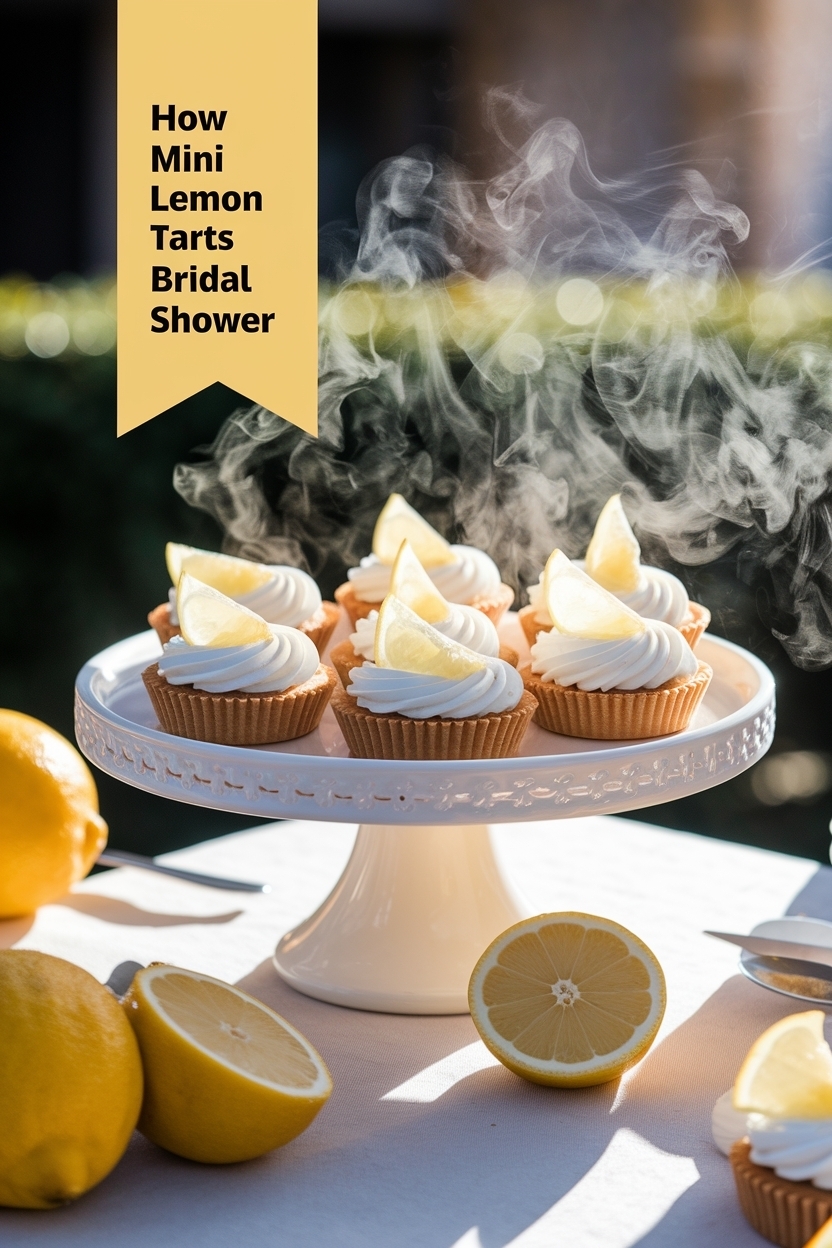 mini lemon tarts bridal shower